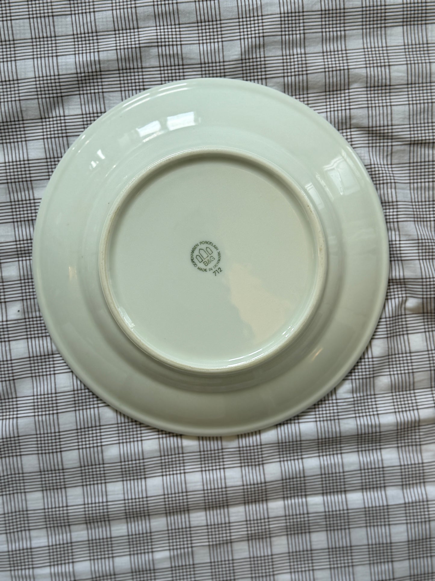 Blå tone frokosttallerken