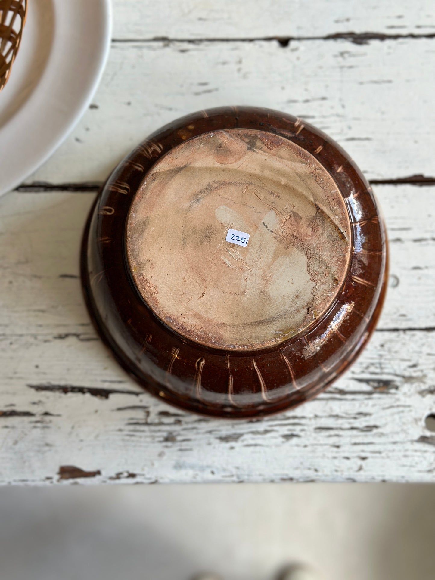 lerskål med smuk glasur