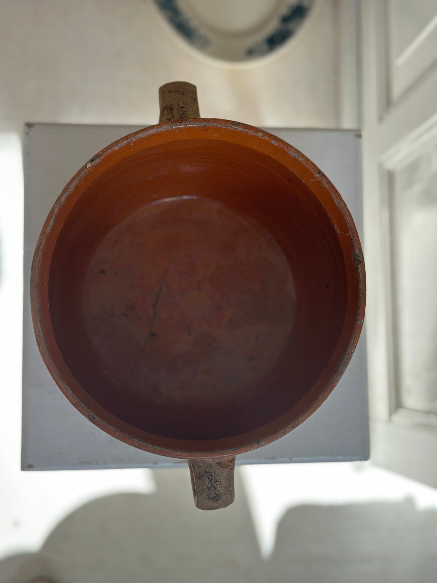 Lys krukke med håndtag