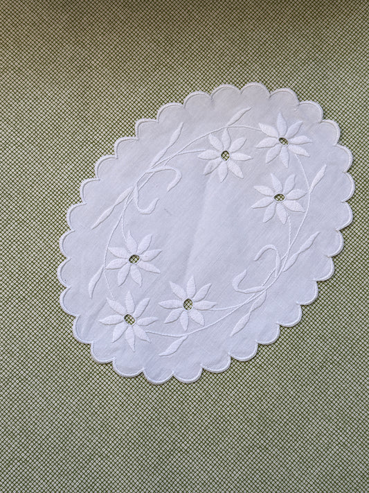 Oval vintage tekstil