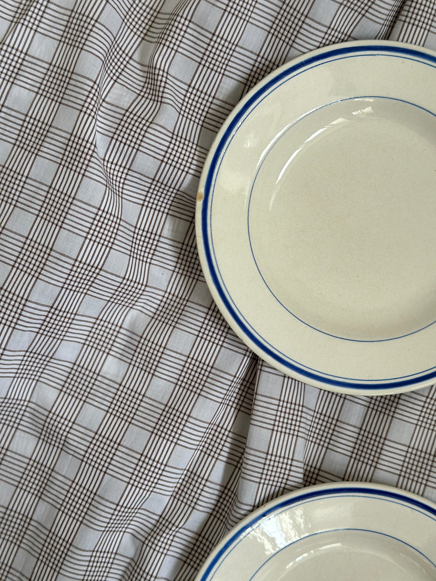 Blå bistro kagetallerkner