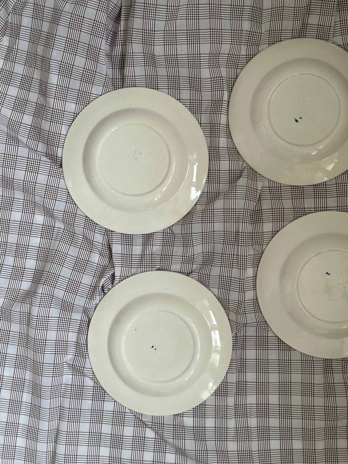 Blå bistro kagetallerkner