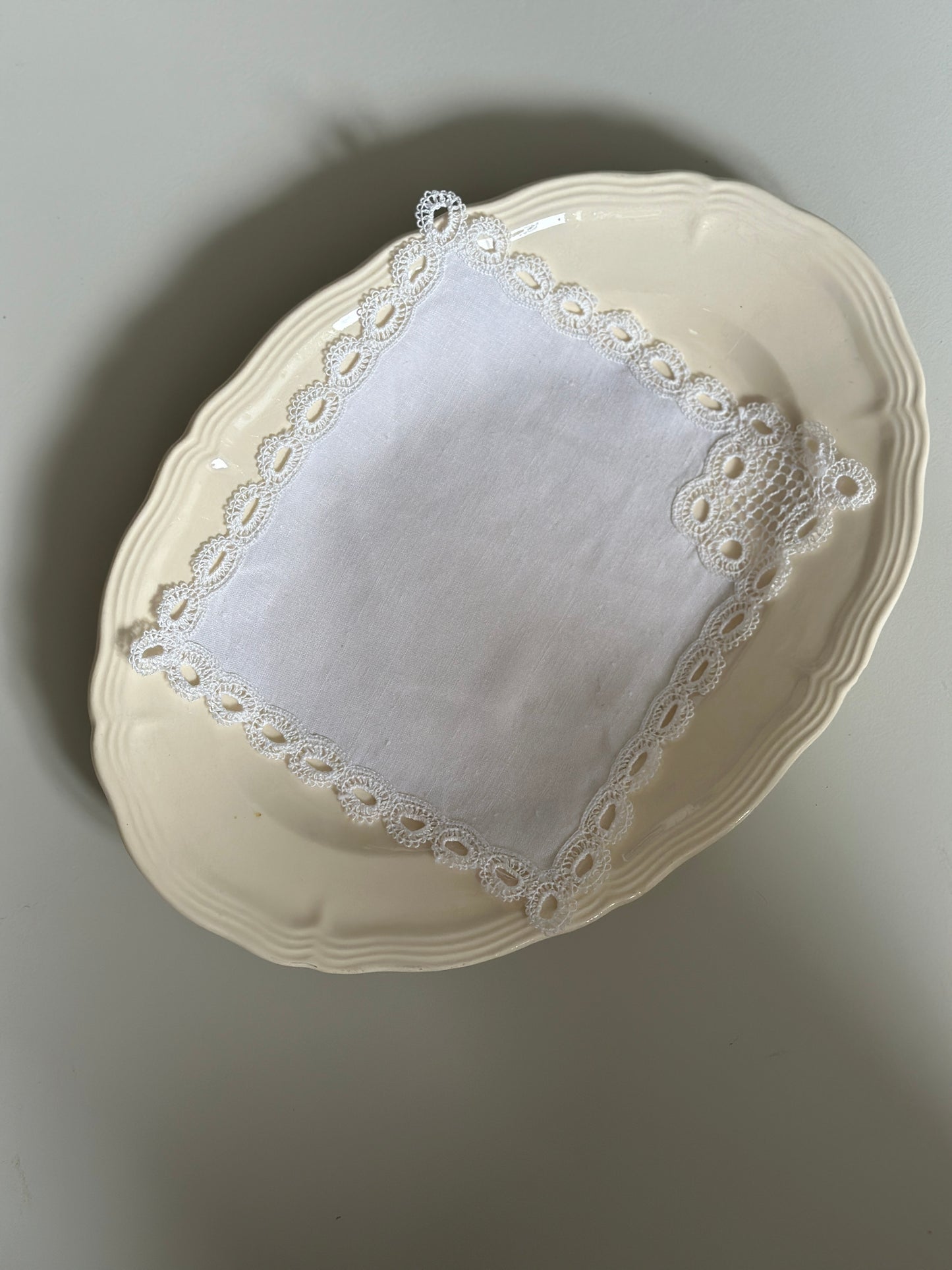 Vintage tekstil med blonde