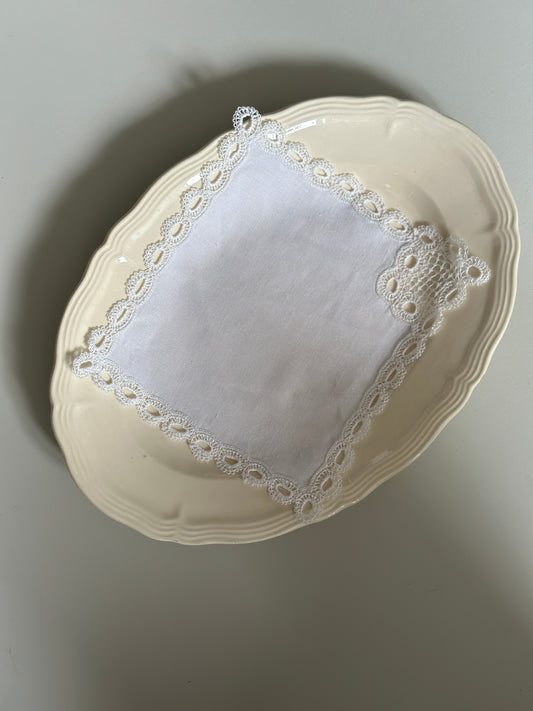 Vintage tekstil med blonde