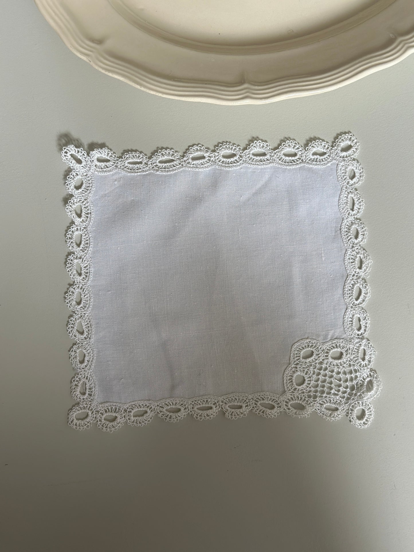 Vintage tekstil med blonde