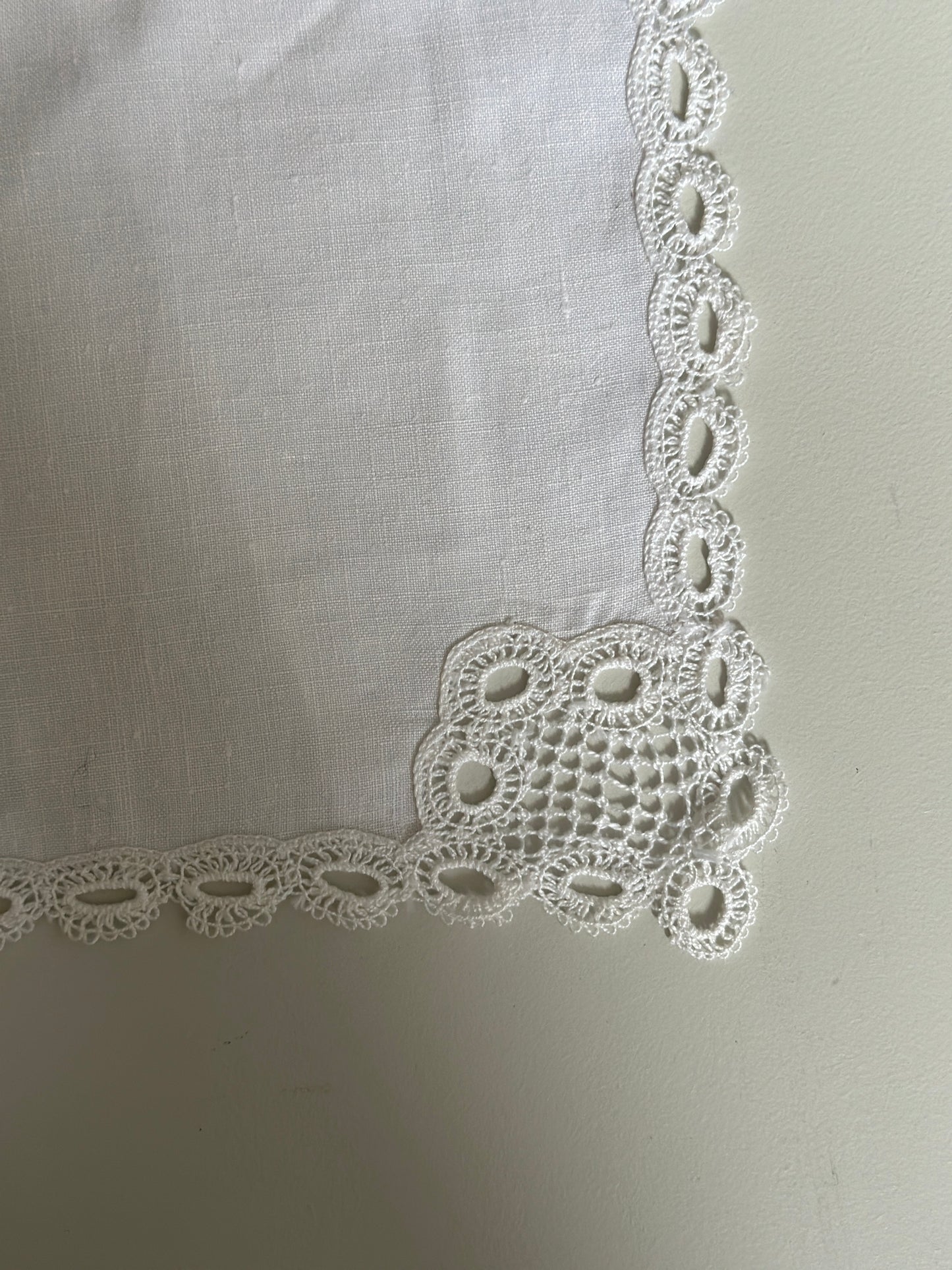 Vintage tekstil med blonde