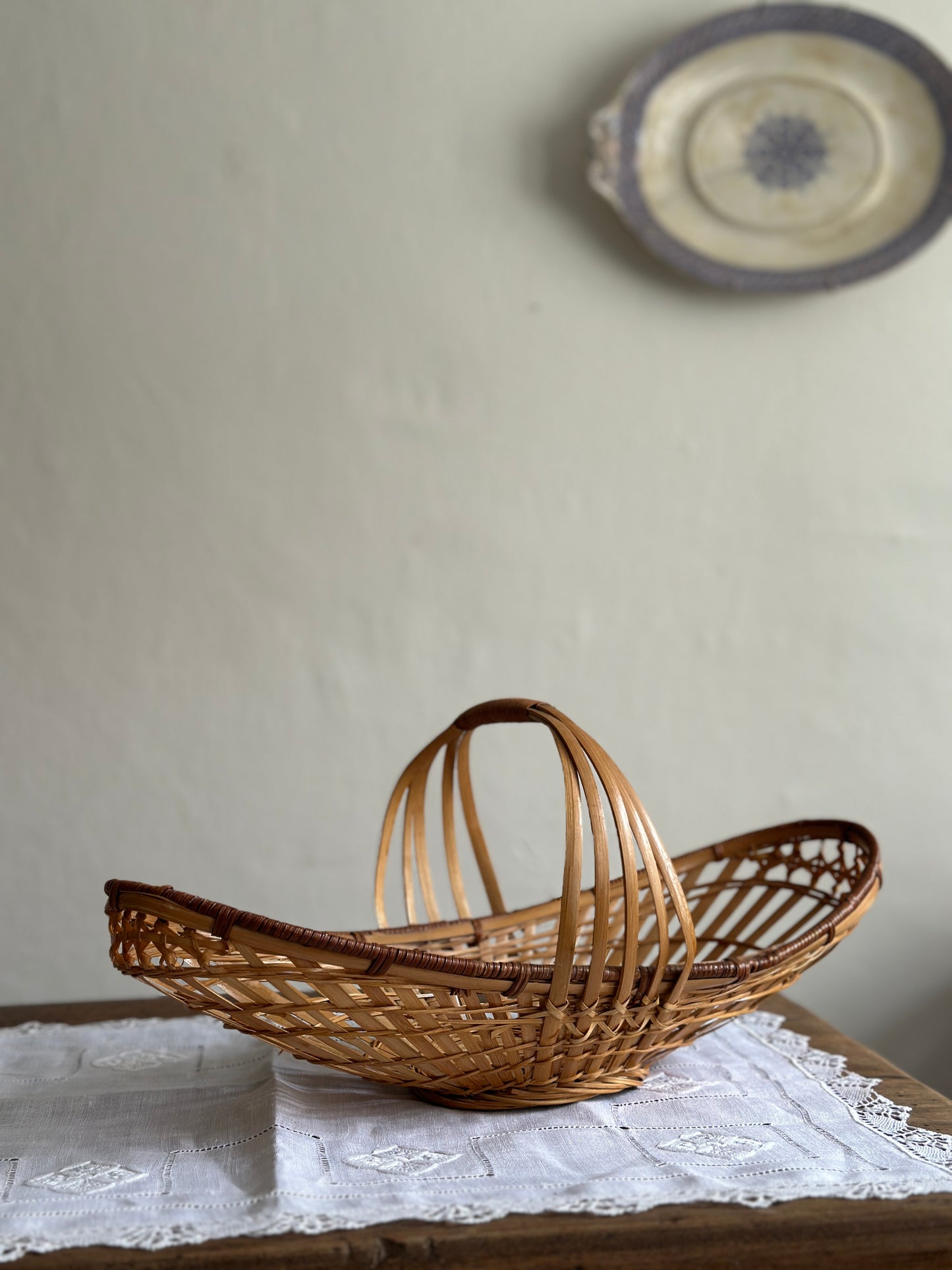 Smukkeste aflange kurv med hank