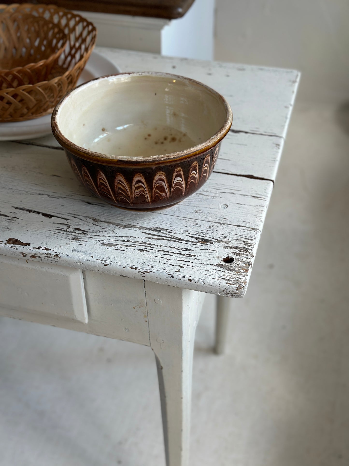 lerskål med smuk glasur