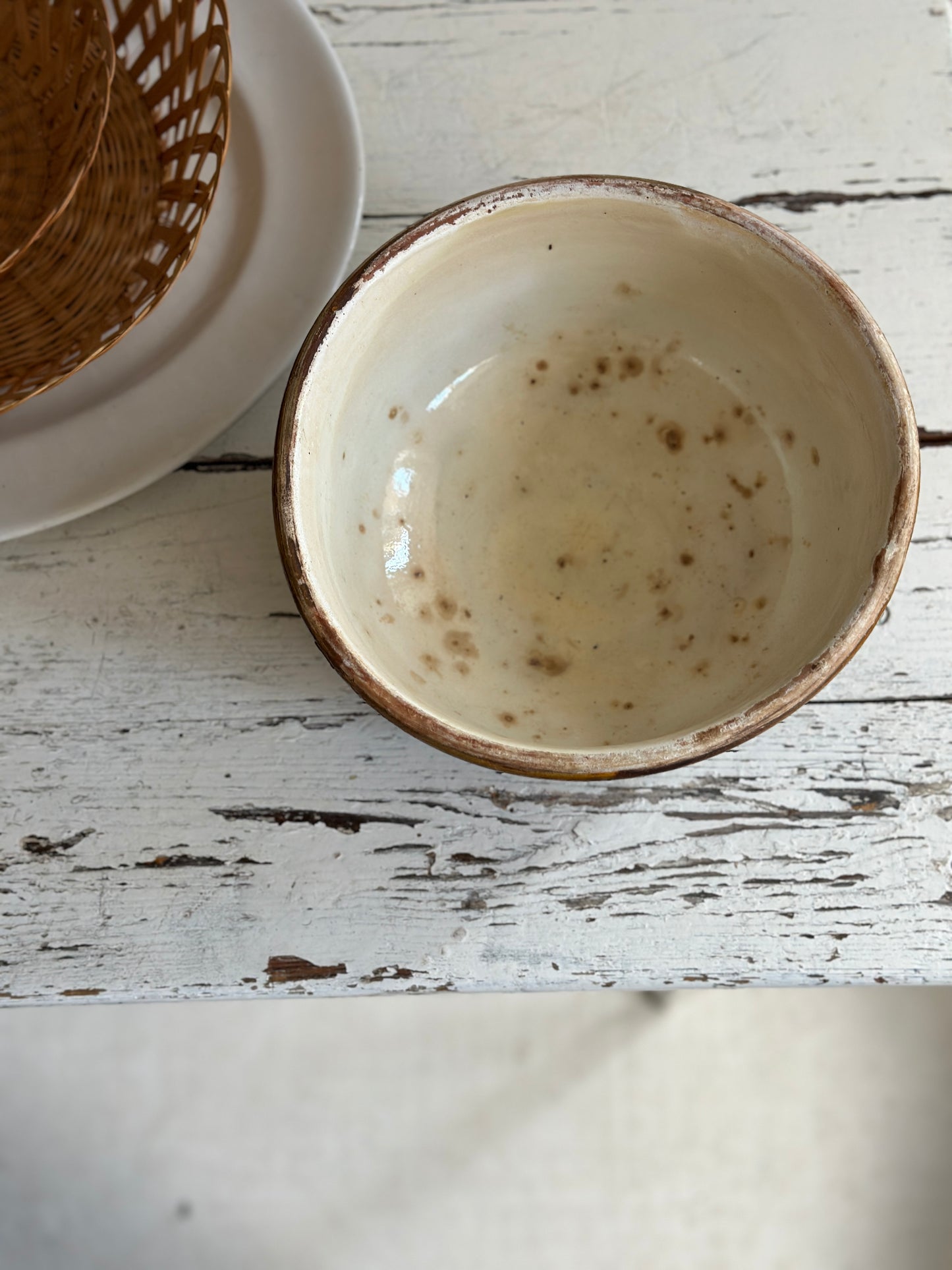 lerskål med smuk glasur