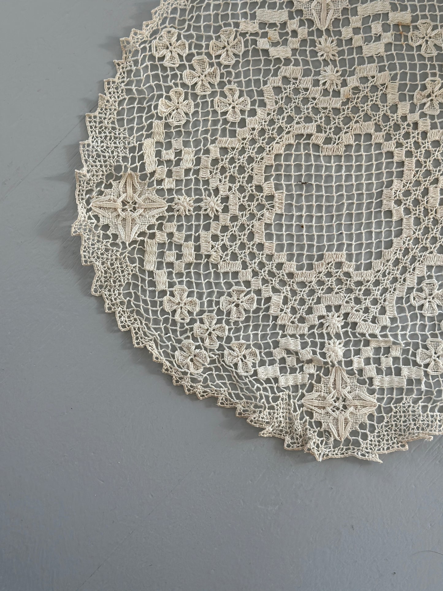 Broderet vintage tekstil