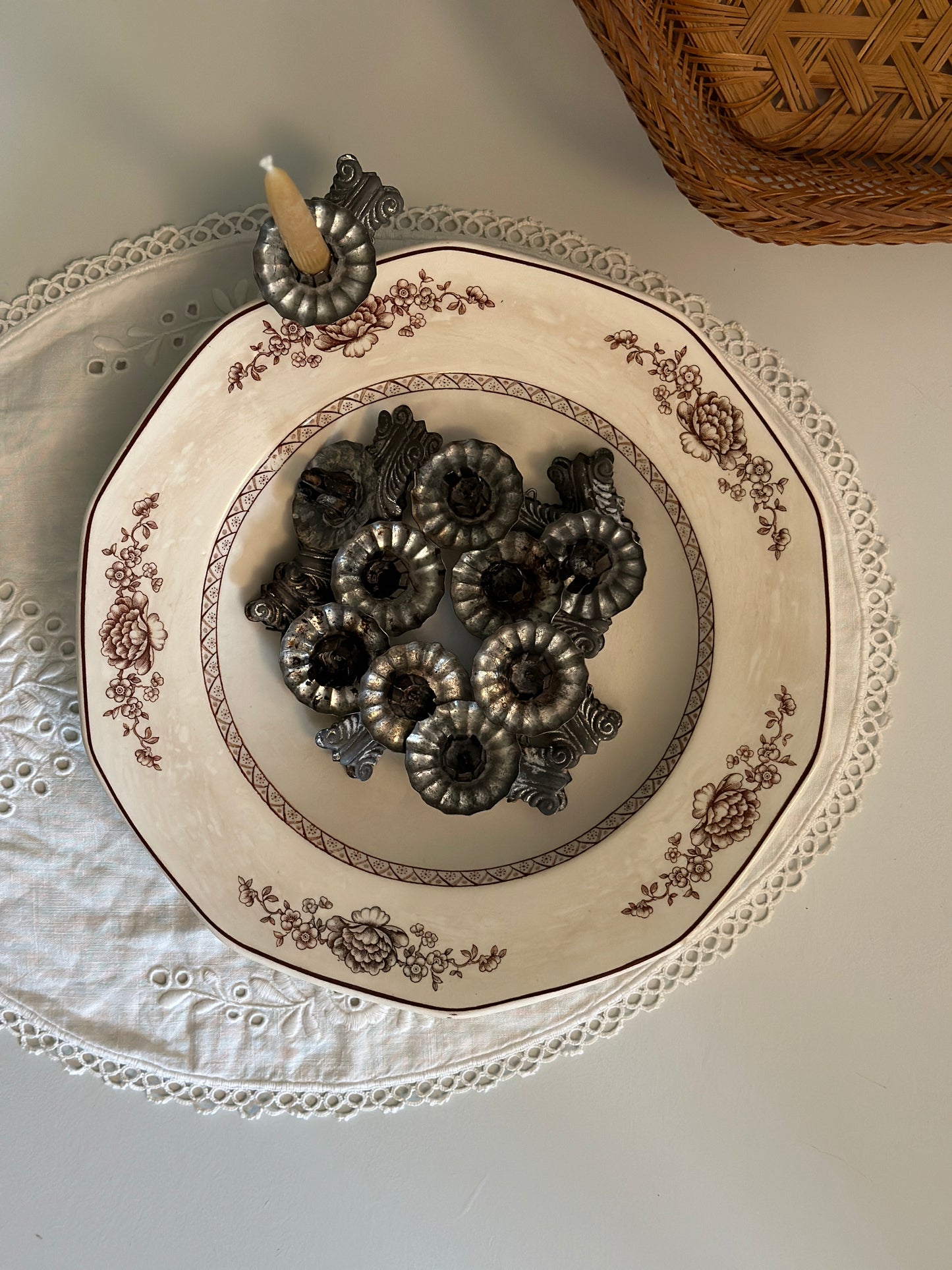 Vintage juletræs lysholdere