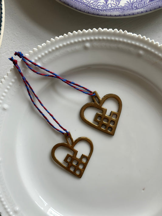 Messing hjerteophæng