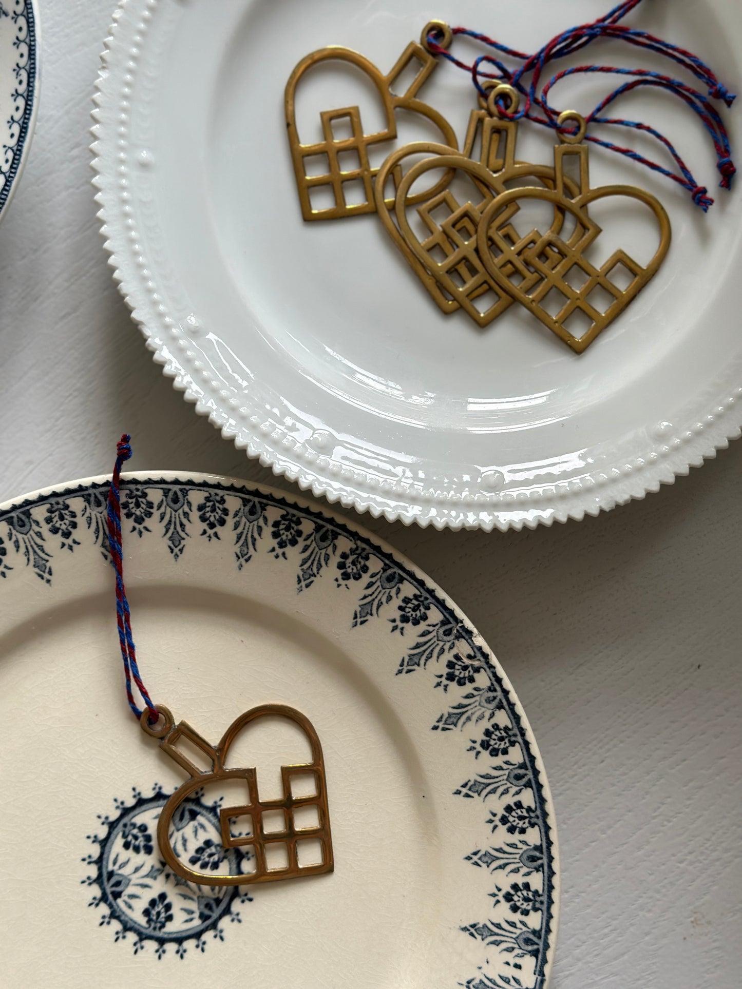 Store messing hjerteophæng