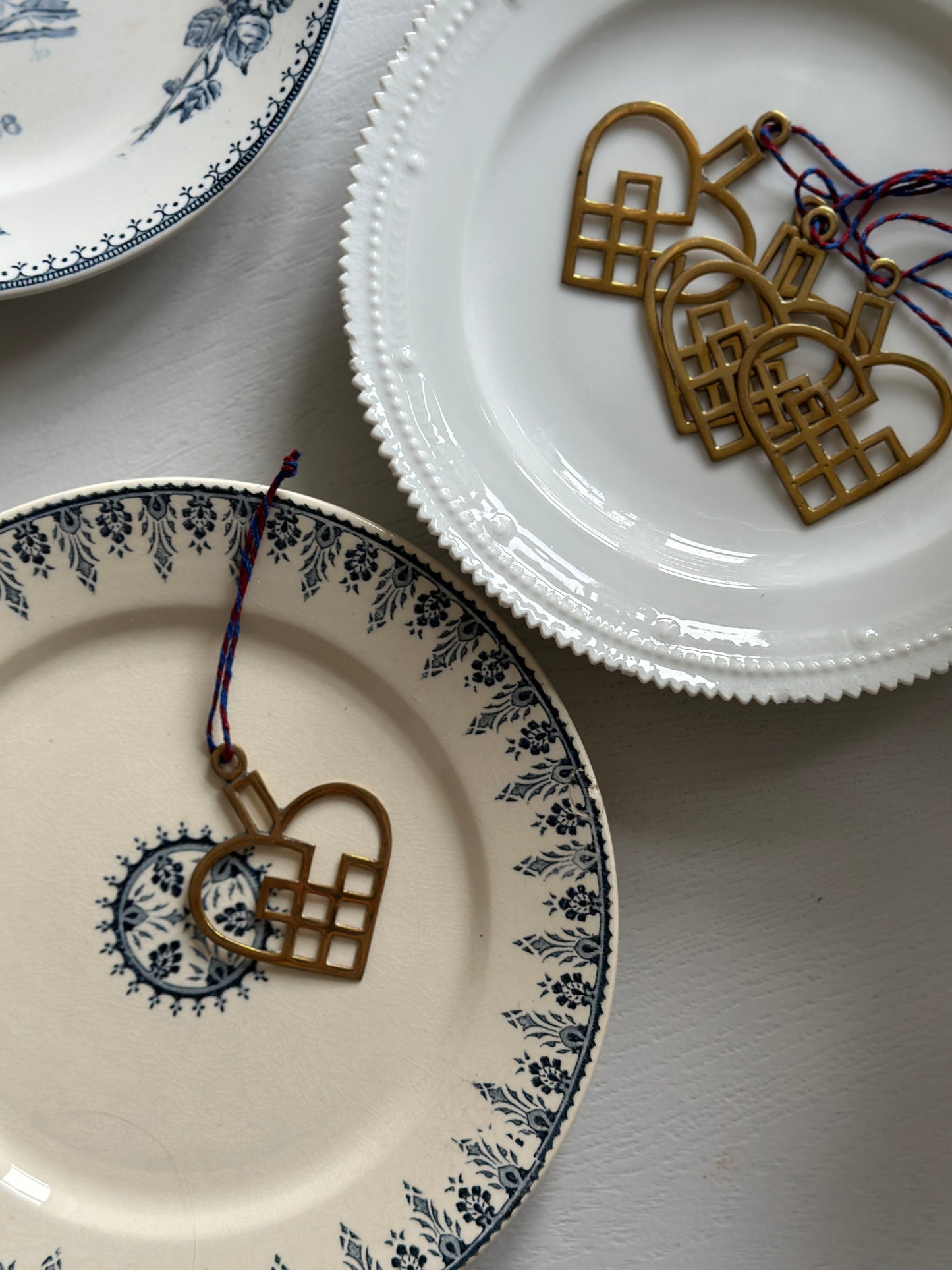 Store messing hjerteophæng