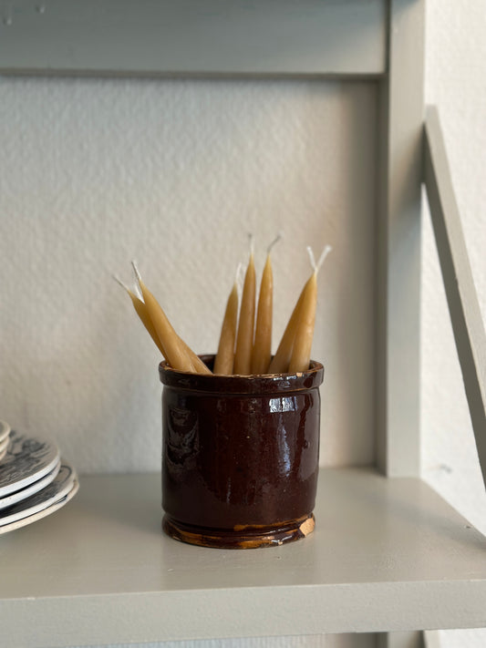 Lille brun lerkrukke