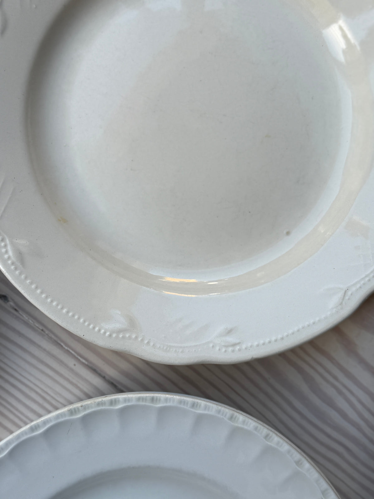 Creme spisetallerken