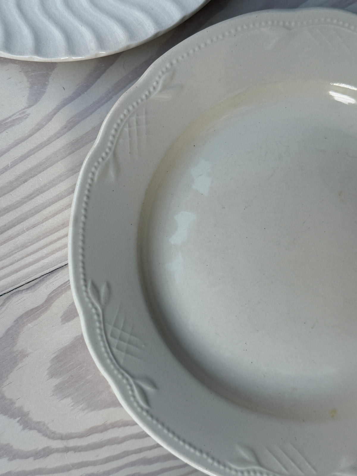 Creme spisetallerken